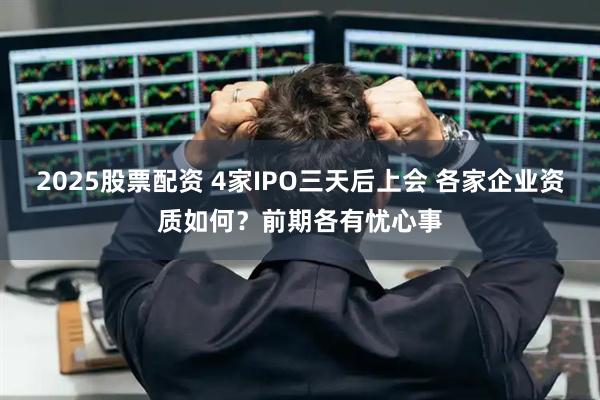 2025股票配资 4家IPO三天后上会 各家企业资质如何？前期各有忧心事