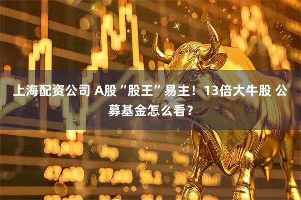 上海配资公司 A股“股王”易主！13倍大牛股 公募基金怎么看？